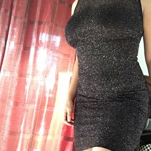 Sparkly Little Black Dress